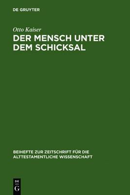 Cover of Der Mensch Unter Dem Schicksal