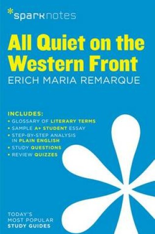Cover of All Quiet on the Western Front Sparknotes Literature Guide