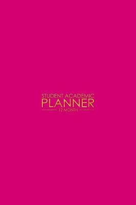 Book cover for 12 Month Student Academic Planner