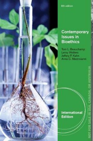 Cover of Contemporary Issues in Bioethics, International Edition