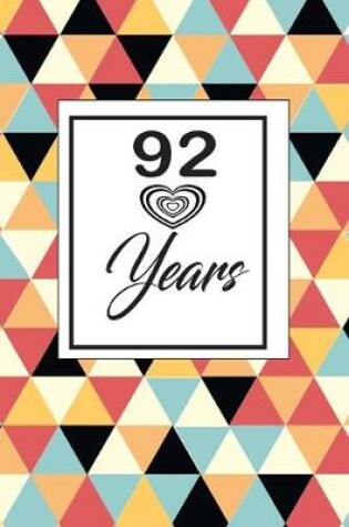 Cover of 92 years