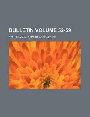 Book cover for Bulletin Volume 52-59