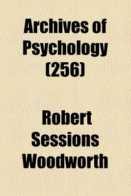 Book cover for Archives of Psychology (256)