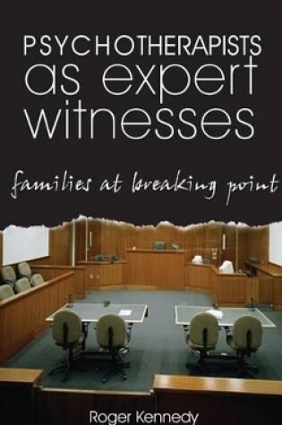 Cover of Psychotherapists as Expert Witnesses