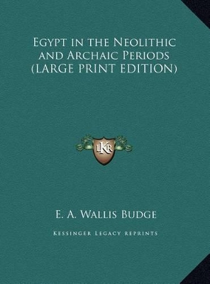 Book cover for Egypt in the Neolithic and Archaic Periods