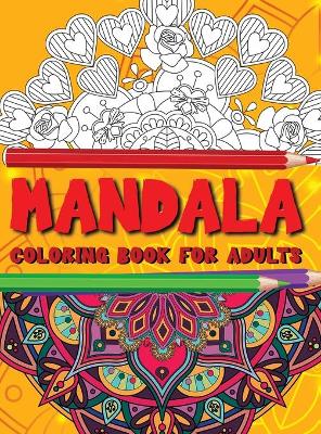 Book cover for Mandala coloring book for adults