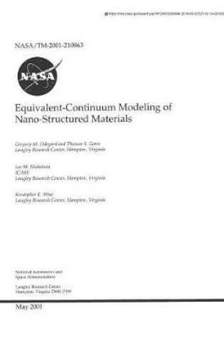 Cover of Equivalent-Continuum Modeling of Nano-Structured Materials