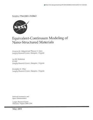 Book cover for Equivalent-Continuum Modeling of Nano-Structured Materials