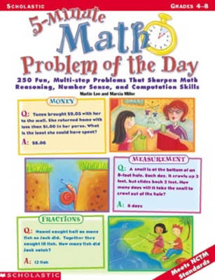 Book cover for 5-Minute Math Problem of the Day