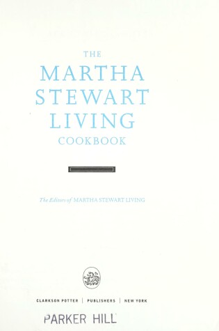 Cover of The Martha Stewart Living Cookbook