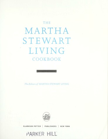 Book cover for The Martha Stewart Living Cookbook