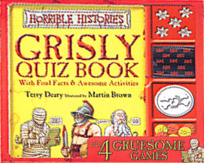 Book cover for Grisly Quiz Book and Gruesome Games