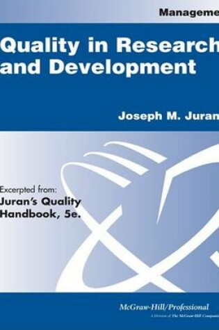 Cover of Quality in Research and Development