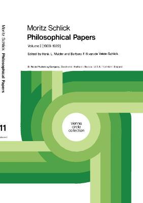 Book cover for Moritz Schlick Philosophical Papers