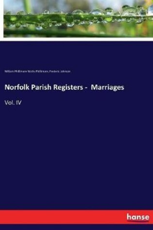 Cover of Norfolk Parish Registers - Marriages
