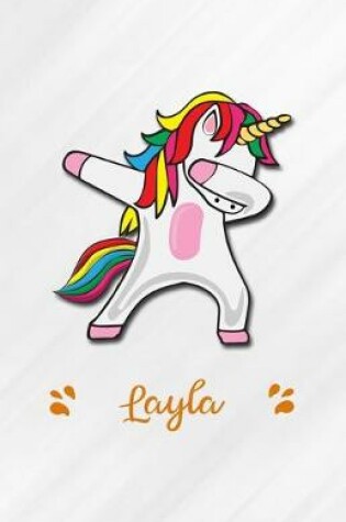 Cover of Layla A5 Lined Notebook 110 Pages