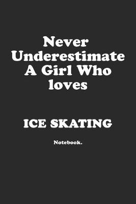 Book cover for Never Underestimate A Girl Who Loves Ice Skating.