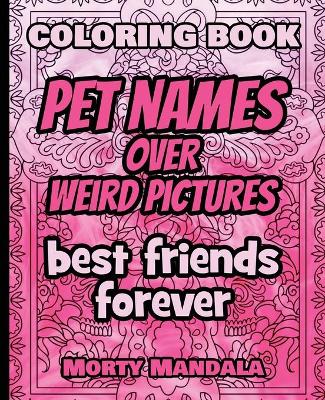 Book cover for Coloring Book - Pet Names over Weird Pictures - Painting Book for Smart Kids or Stupid Adults