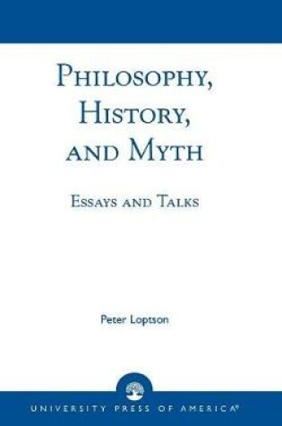 Cover of Philosophy, History, and Myth