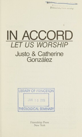 Cover of In Accord-Let Us Worship