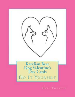 Book cover for Karelian Bear Dog Valentine's Day Cards