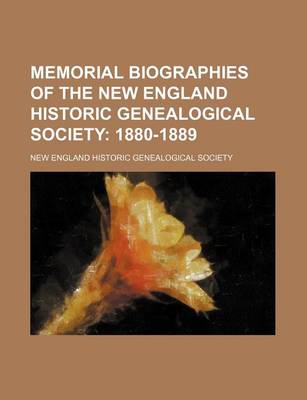 Book cover for Memorial Biographies of the New England Historic Genealogical Society