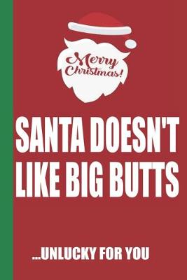 Book cover for Merry Christmas Santa Doesn't Like Big Butts Unlucky For You
