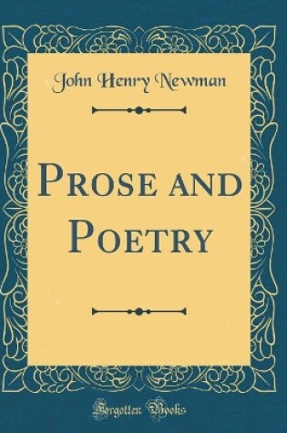 Cover of Prose and Poetry (Classic Reprint)