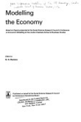 Cover of Modelling the Economy