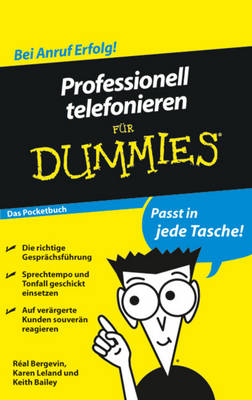 Book cover for Professionell telefonieren für Dummies Das Pocketbuch