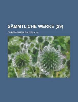 Book cover for Sammtliche Werke (29)