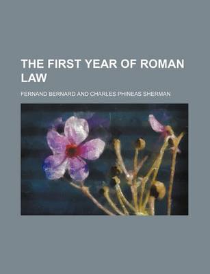 Book cover for The First Year of Roman Law
