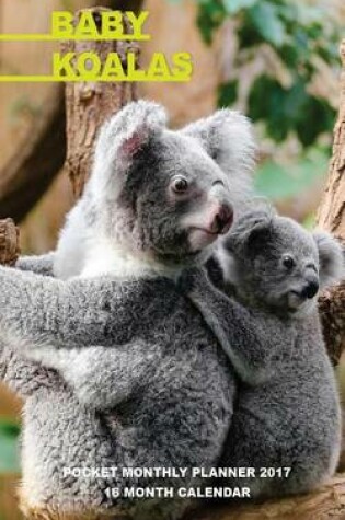 Cover of Baby Koalas Pocket Monthly Planner 2017
