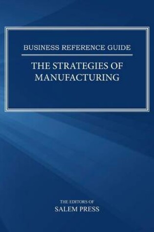 Cover of The Strategies of Manufacturing