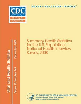 Book cover for Vital and Health Statistics Series 10, Number 243