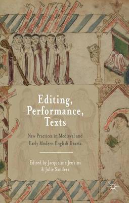 Book cover for Editing, Performance, Texts