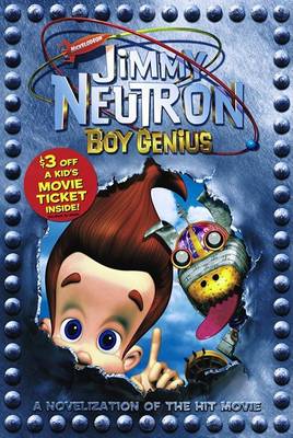 Book cover for Jimmy Neutron Boy Genius Novel