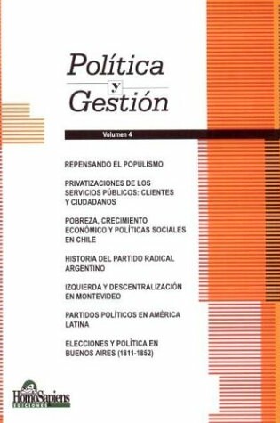 Cover of Politica y Gestion 4