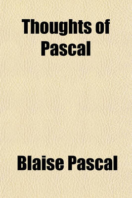 Book cover for Thoughts of Pascal