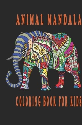 Cover of animal mandala coloring book for kids