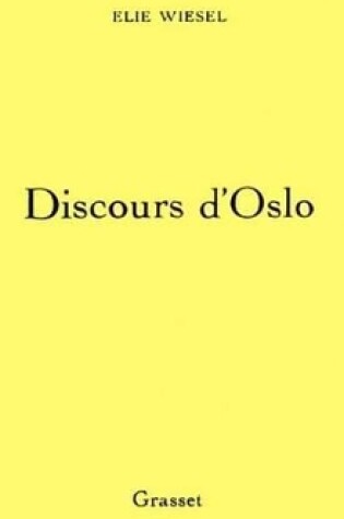 Cover of Discours D'Oslo