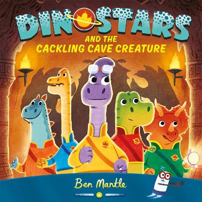 Book cover for Dinostars and the Cackling Cave Creature