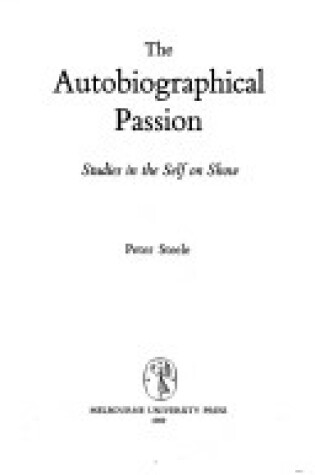 Cover of The Autobiographical Passion