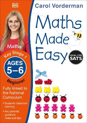 Cover of Maths Made Easy: Beginner, Ages 5-6 (Key Stage 1)