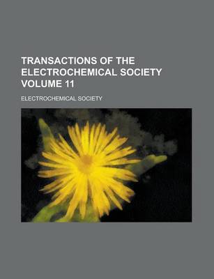 Book cover for Transactions of the Electrochemical Society Volume 11