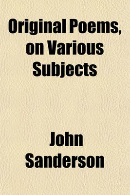 Book cover for Original Poems, on Various Subjects