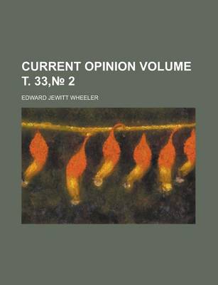 Book cover for Current Opinion Volume . 33, 2