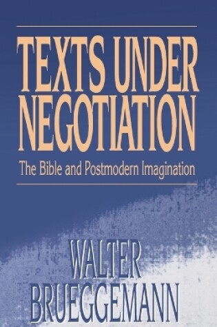 Cover of Texts under Negotiation