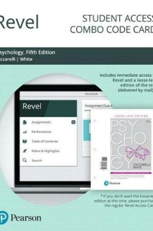 Cover of Revel for Psychology -- Combo Access Card