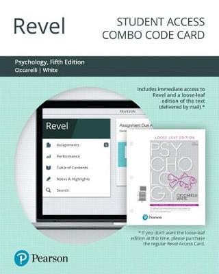 Book cover for Revel for Psychology -- Combo Access Card